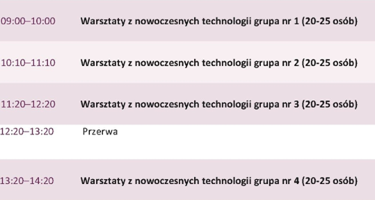 program warsztatów